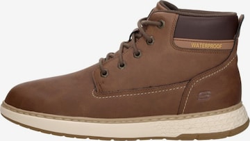 SKECHERS Veterlaarzen 'Relaxed Fit: Garlan - Deno' in Bruin: voorkant
