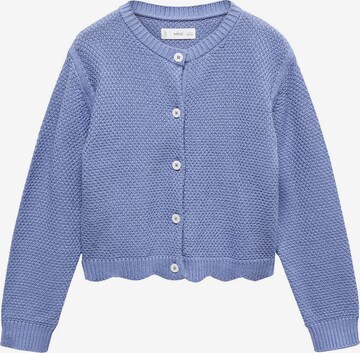 MANGO KIDS Gebreid vest in Blauw: voorkant