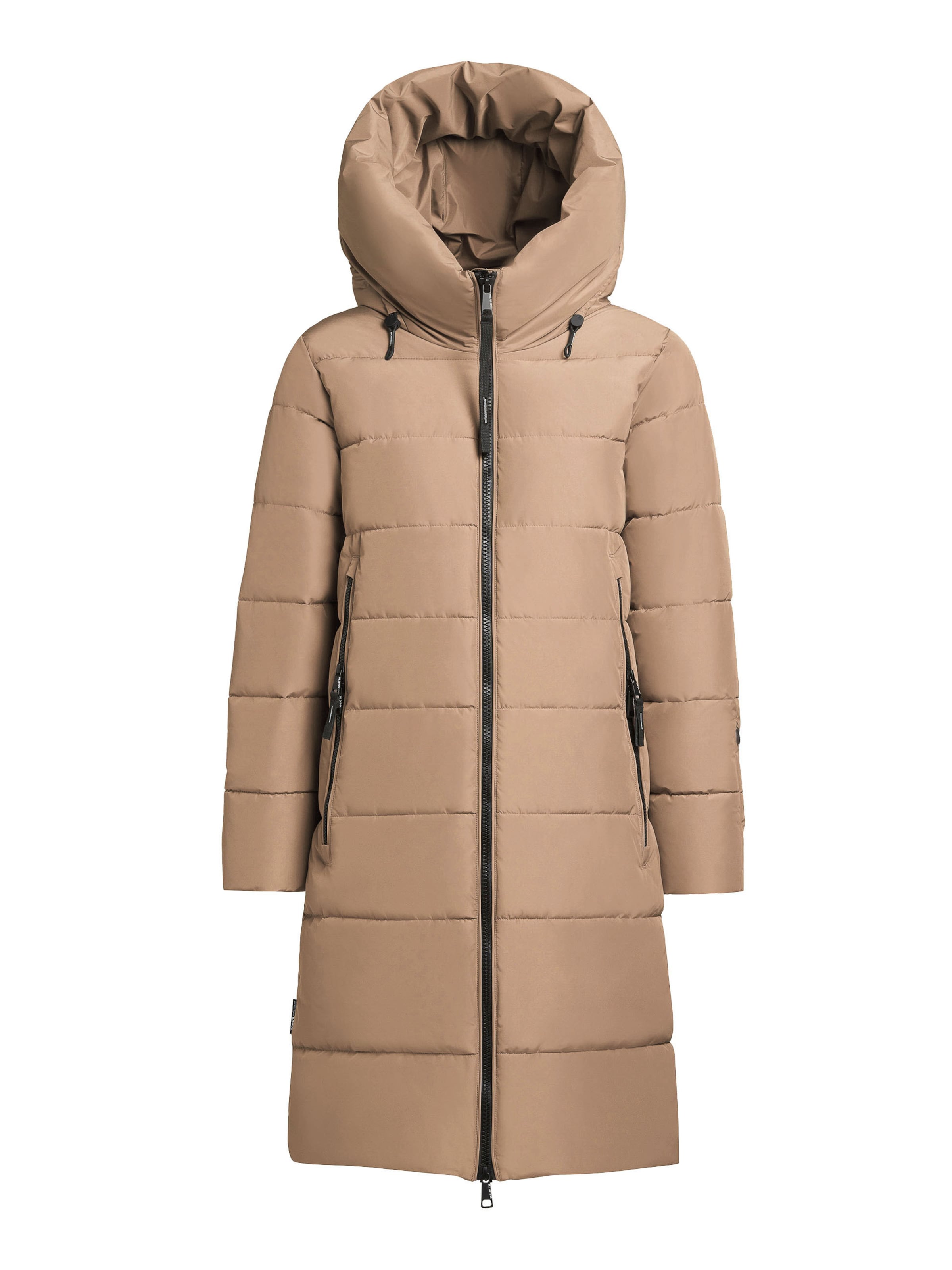 khujo Winter coat 'Jilias6 Matt' in Brown: front