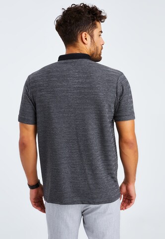 Leif Nelson T-Shirt Polo in Grau
