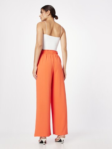 ABOUT YOU Wide leg Pants 'Elin' in Orange