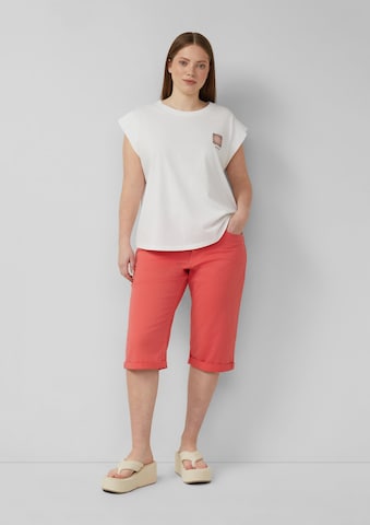 QS Slimfit Jeans 'Catie' in Orange