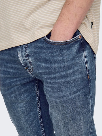 Only & Sons - Skinny Calças de ganga 'Warp' em azul