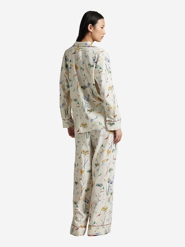 Polo Ralph Lauren Pyjama ' Cozy Flannel ' in Beige