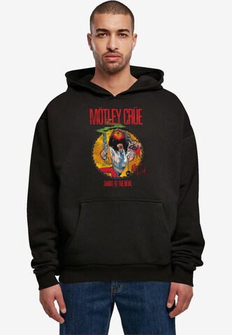 Merchcode Sweatshirt 'Motley Crue - Allister Fiend SATD' in Zwart: voorkant