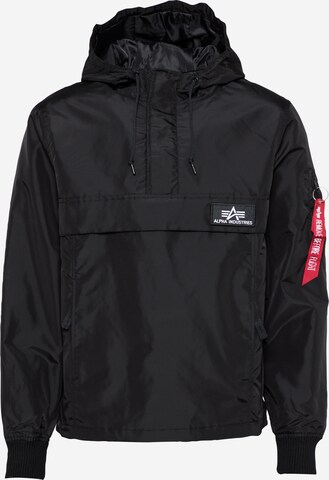 ALPHA INDUSTRIES Tussenjas in Zwart: voorkant