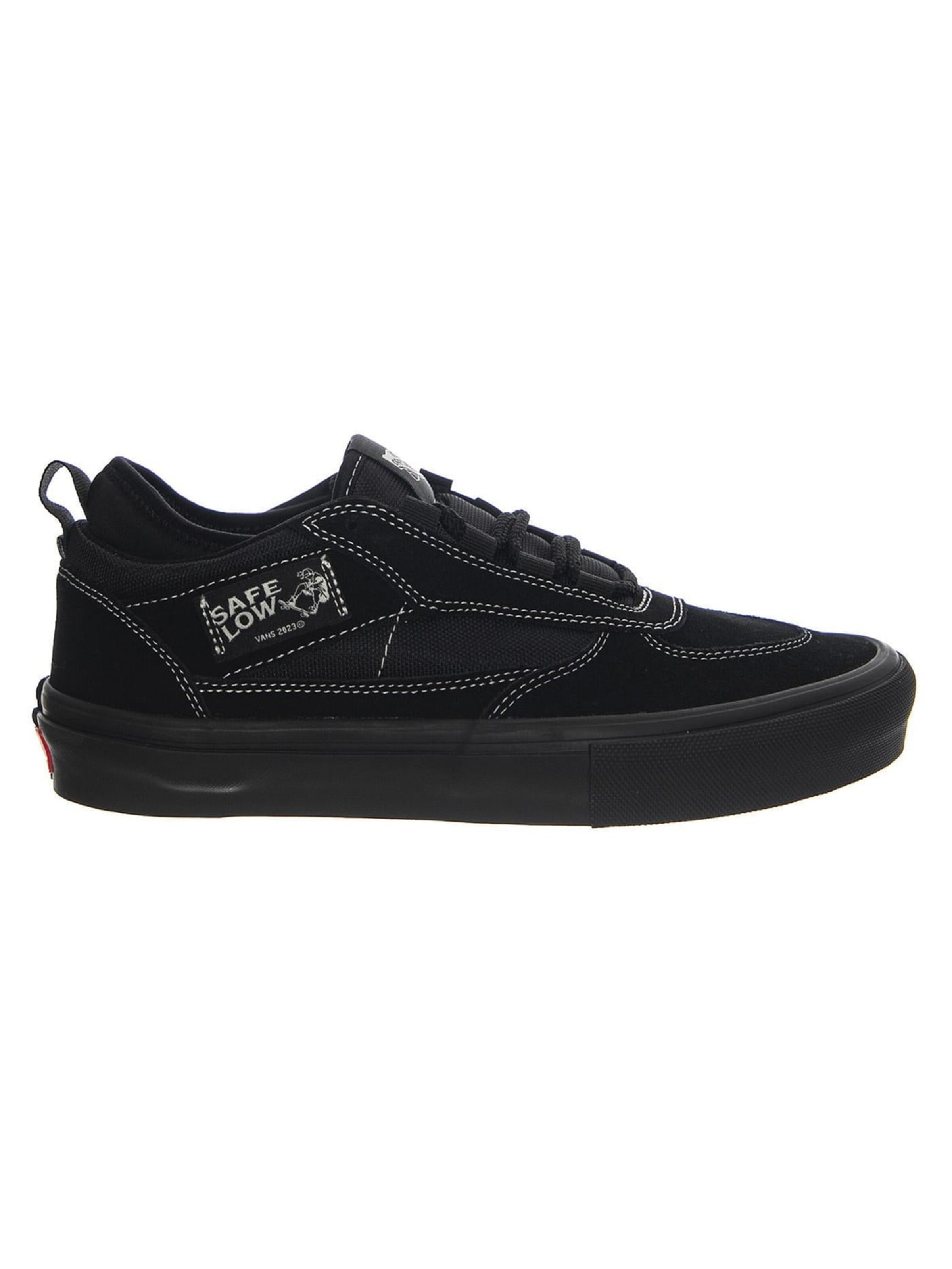 VANS Sporty snøresko 'Skate Safe Low Black / Black Men -- Men's Lace-Up Shoes Black Men' i sort: forside