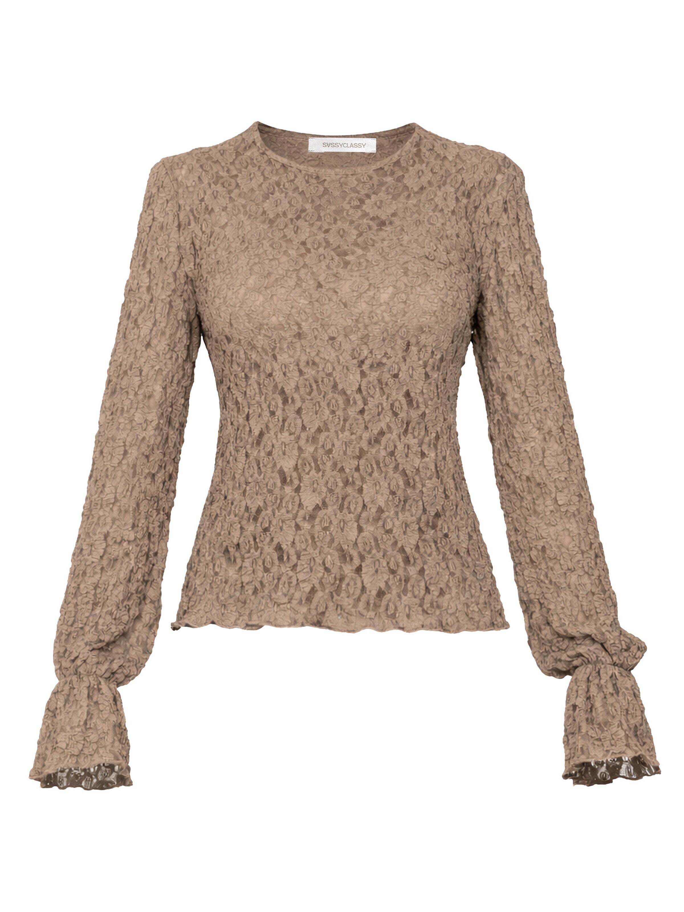 SASSYCLASSY Shirt in Grey: front