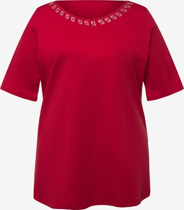 T-shirt Ulla Popken en rouge : devant