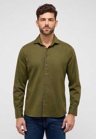 ETERNA Regular fit Business shirt in Green: front