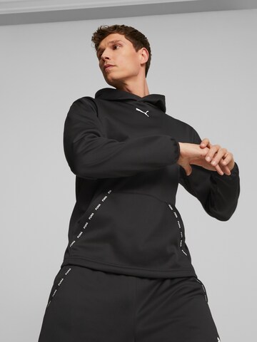 PUMA Athletic Sweatshirt in Black: front