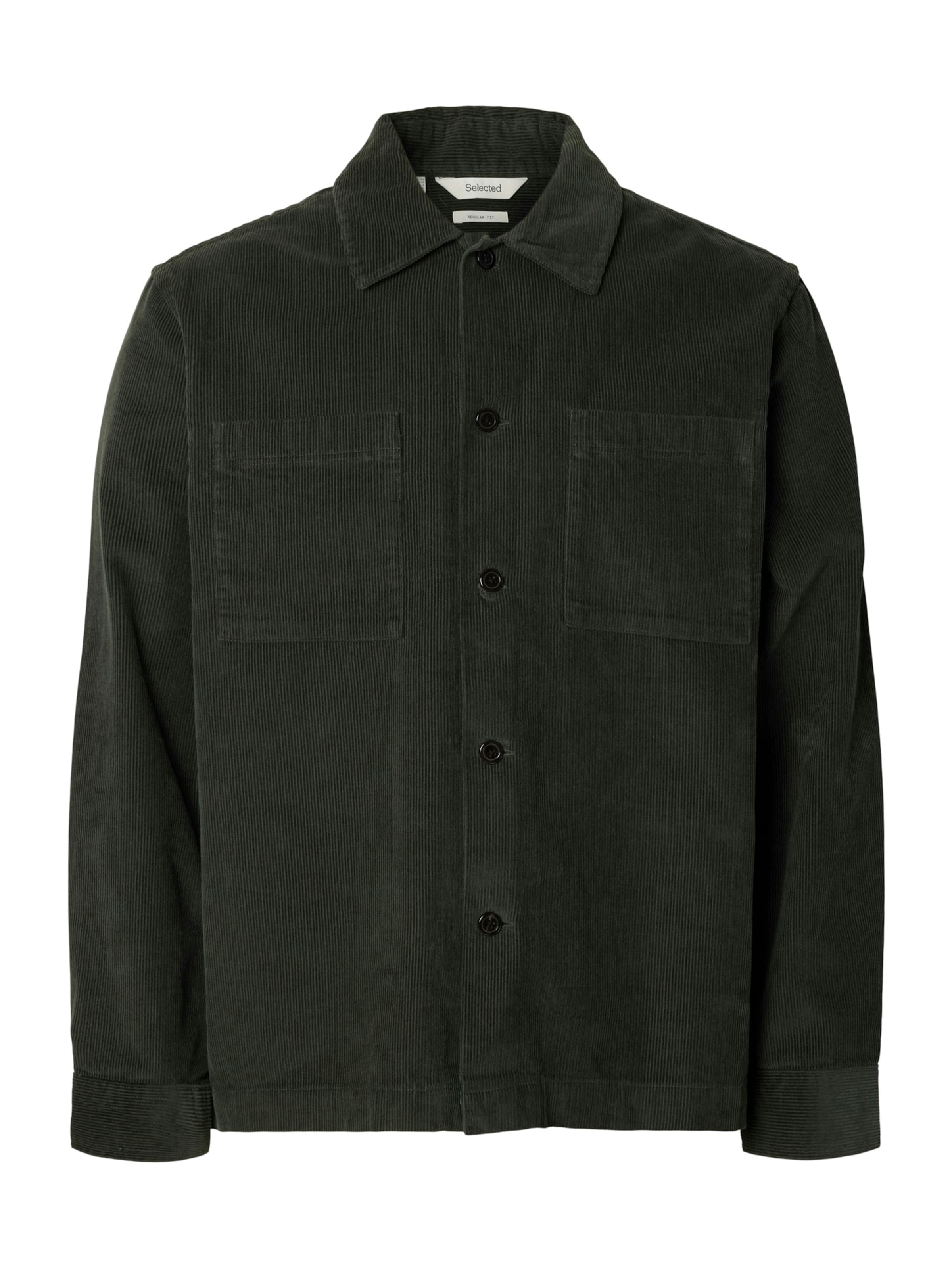 SELECTED Jacke 'SLHRegtate' in Grün: Vorderseite