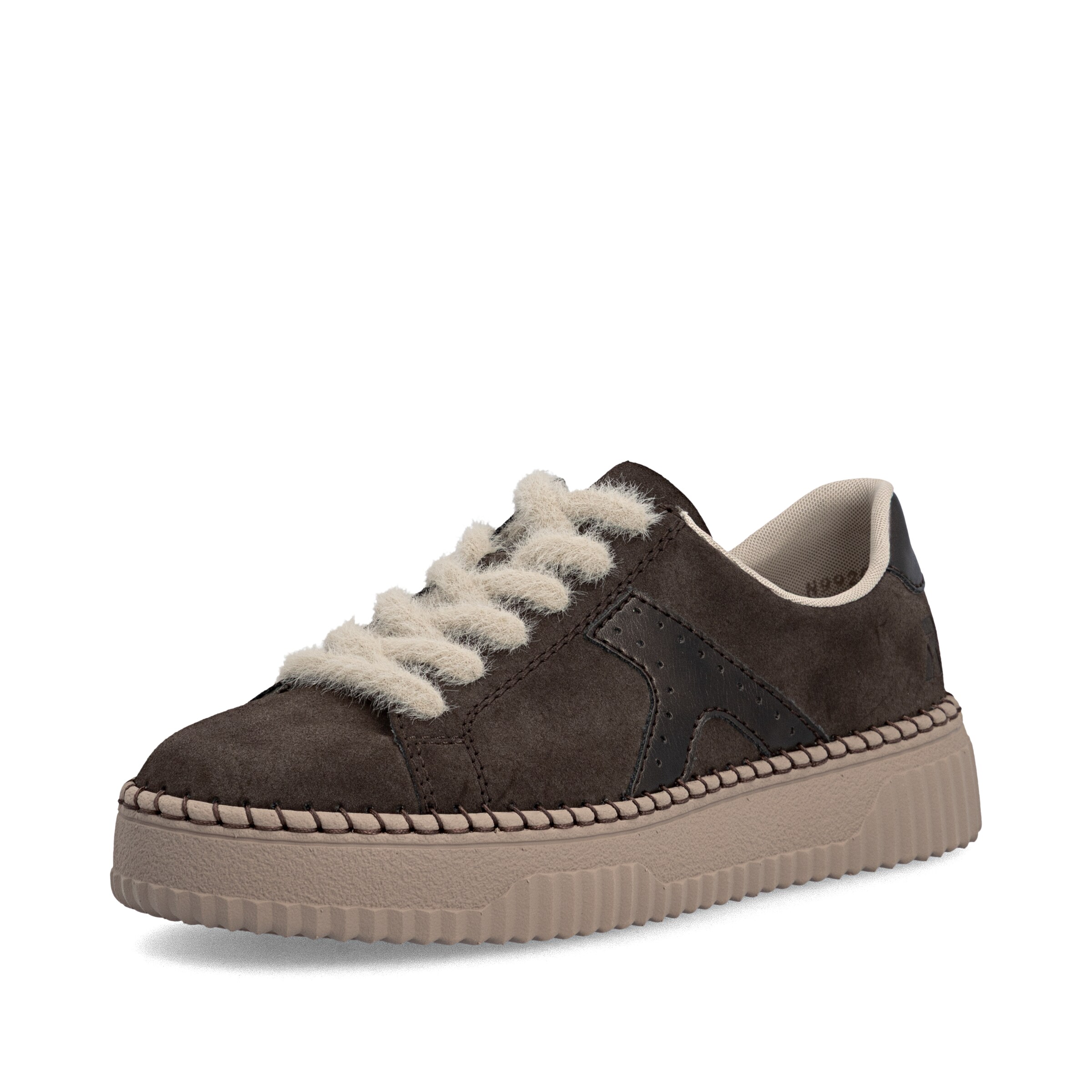Sneaker bassa di Rieker in marrone: frontale