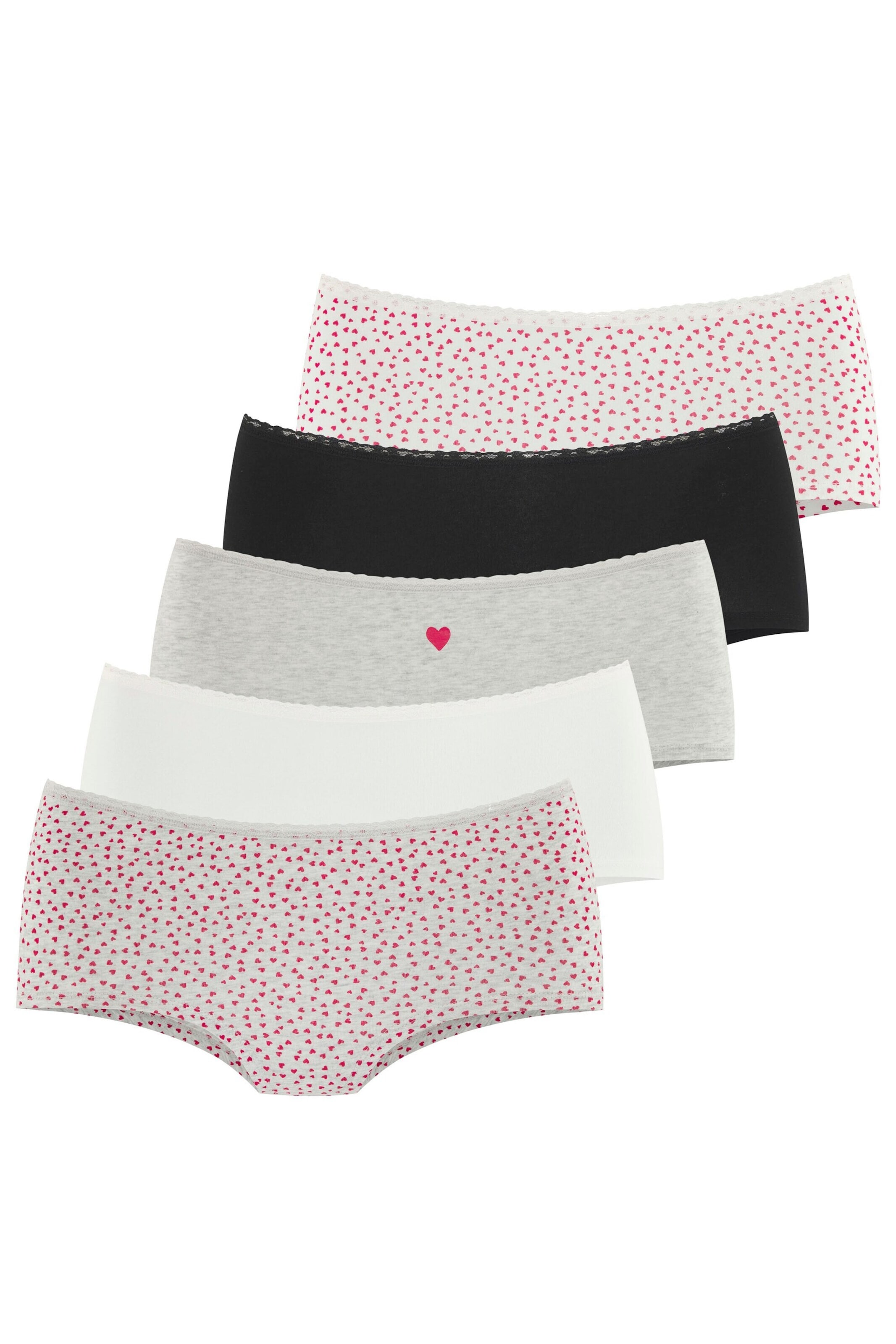 LASCANA Boyshorts in Grey: front