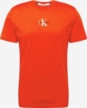 Calvin Klein Jeans - Camiseta en rojo: frente