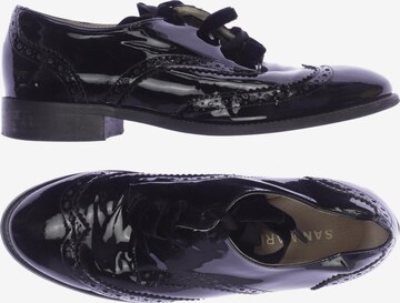 San Marina Flats & Loafers in 38 in Black: front