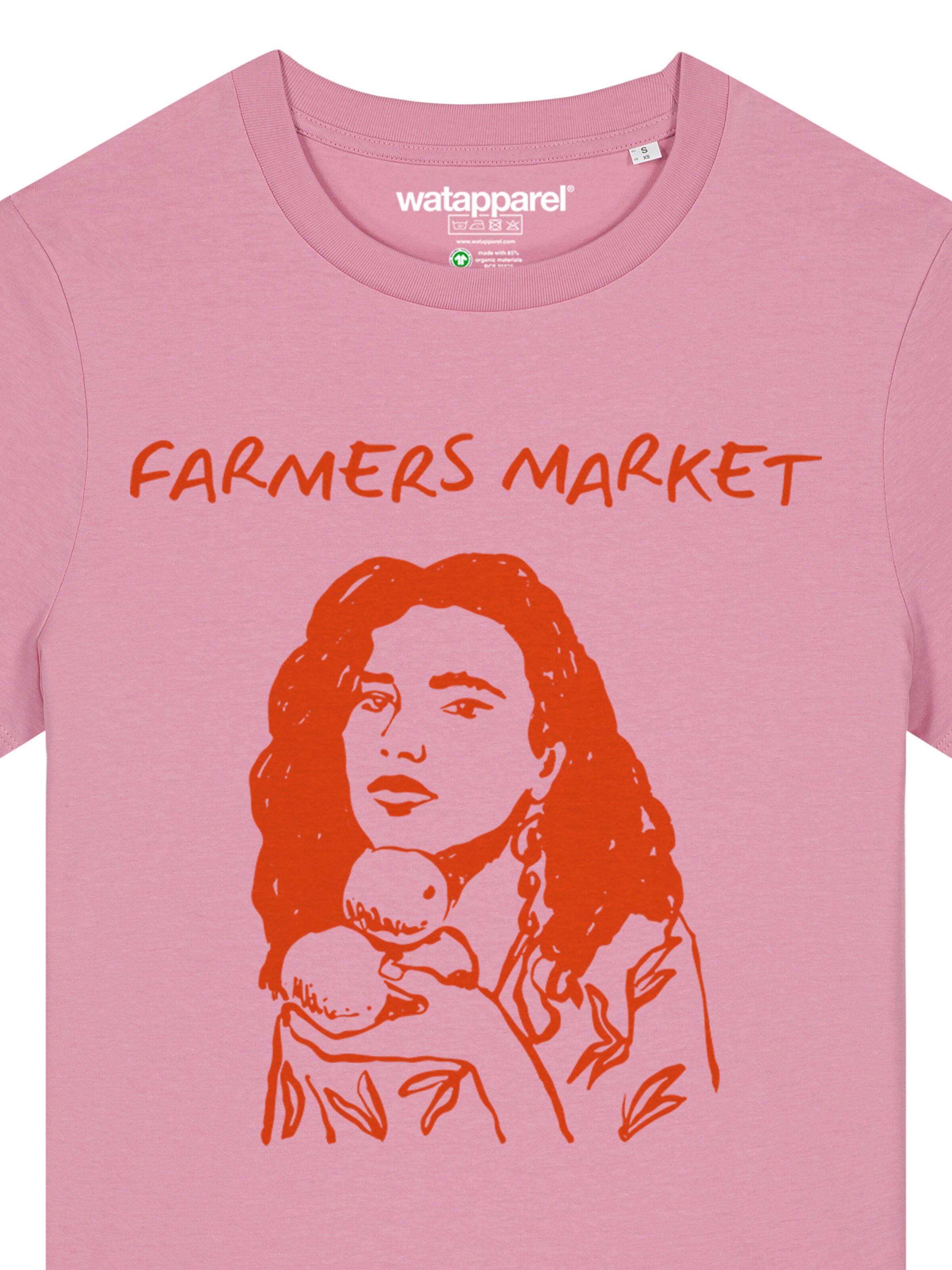 Watapparel Shirt 'Farmers market' in Pink