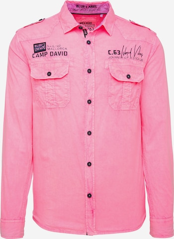 CAMP DAVID Regular Fit Hemd in Pink: predná strana