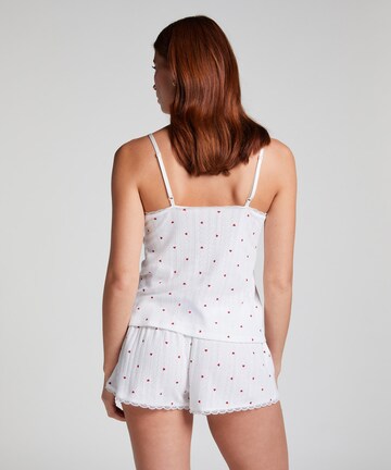 Hunkemöller Pyjamabroek 'Pointelle' in Wit