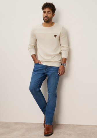 Bruno Banani Pullover in Weiß