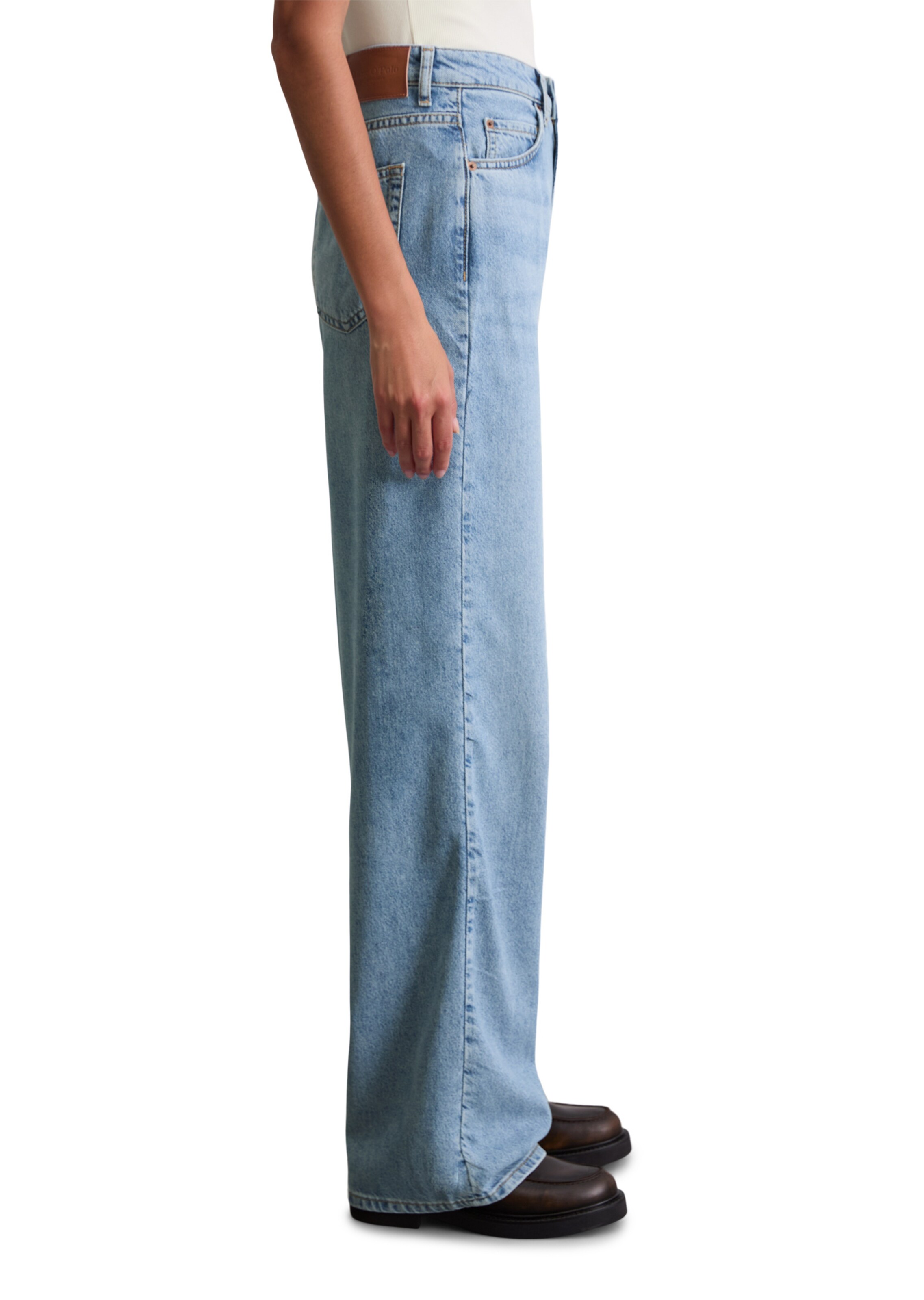 Marc O'Polo Wide leg Jeans 'Tolva' in Blue