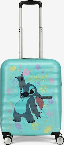 Trolley 'Wavebreaker Disney' di American Tourister in blu: frontale