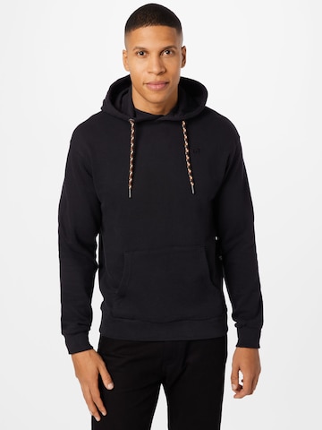 BLEND Sweatshirt 'Avebury' i svart: framsida