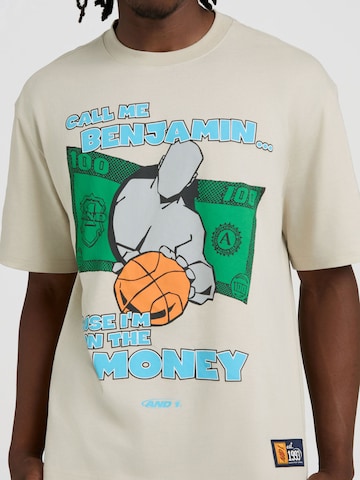 T-Shirt 'Auf Dem Geld' AND1 en gris