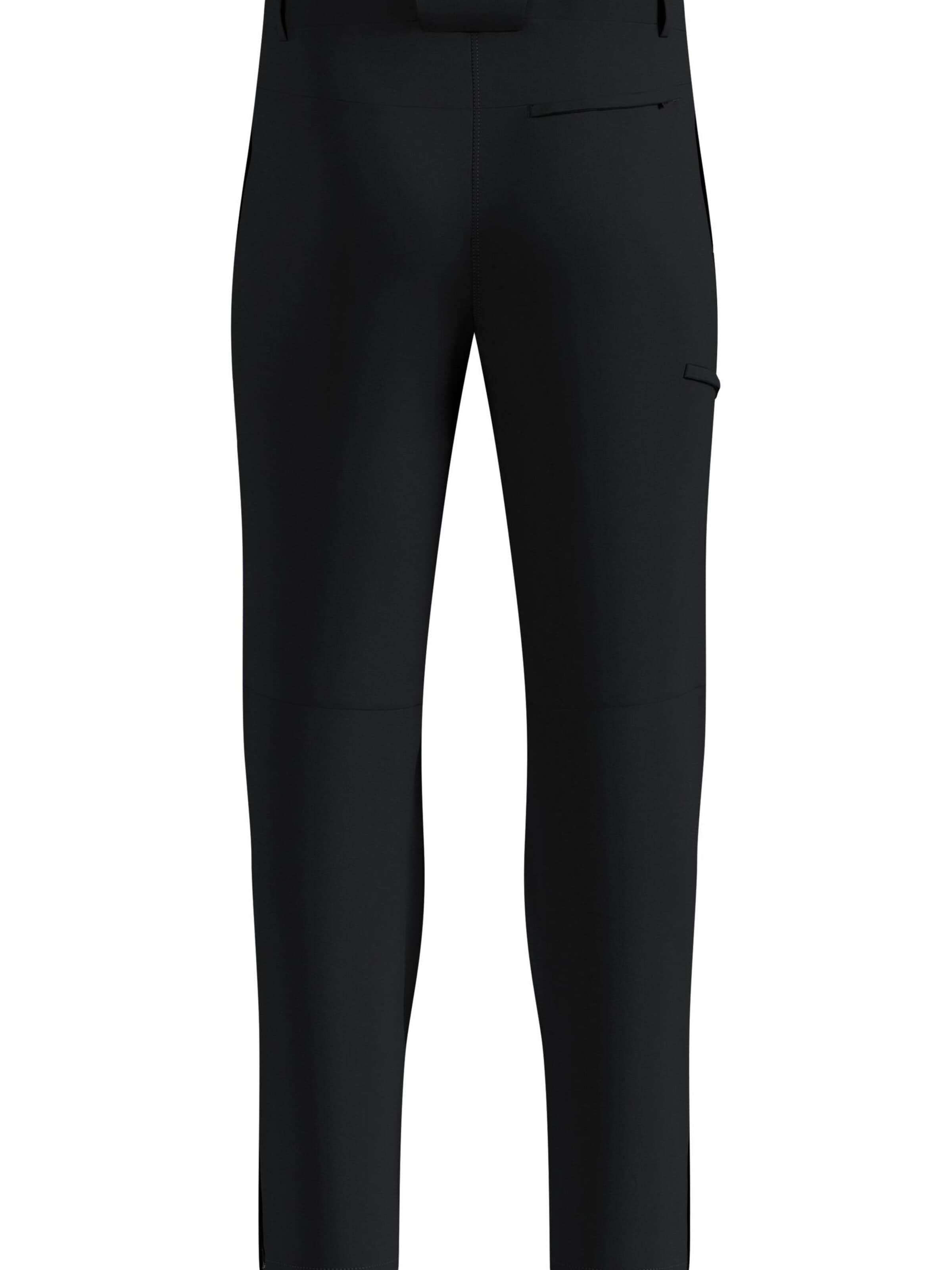 ODLO Slim fit Outdoor trousers 'ASCENT' in Black