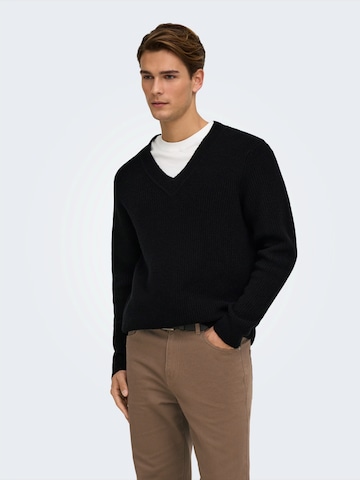 Pullover 'ONSSKY' di Only & Sons in nero: frontale