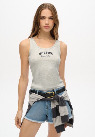 Haut 'Athletic Essential' Superdry en gris : devant