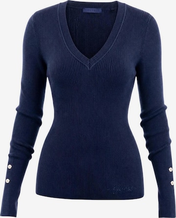 GUESS Sweater 'LS VN ELLIE SWTR W6YR10 Z0949' in Blue: front