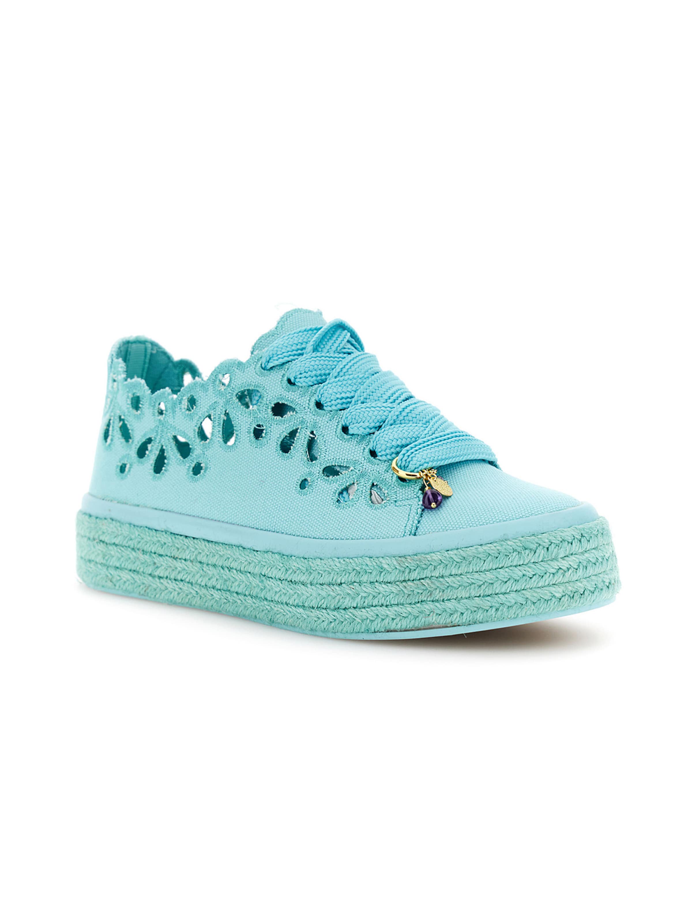 CAFè NOIR Platform trainers in Blue: front