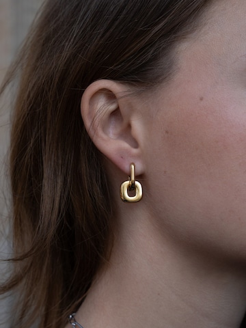hiBALI Earrings 'Duo Link' in Gold