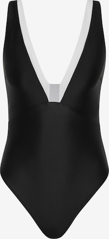 Push-up Maillot de bain sport 'Tasman One Piece Luna' Horizon Athletic en noir : devant