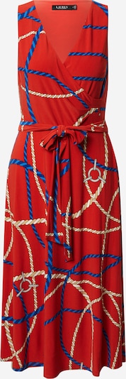 Lauren Ralph Lauren Sommerkleid 'CARANA' en beige / hellbeige / navy / rot, Vue avec produit