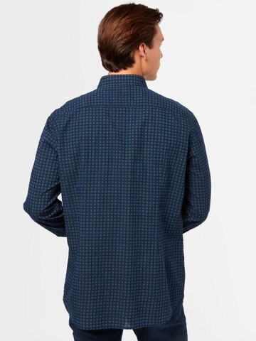 BOSS Black Slim fit Button Up Shirt in Blue