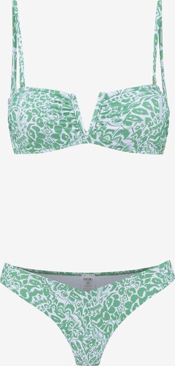 Shiwi Bikini in smaragd / weiß, Produktansicht