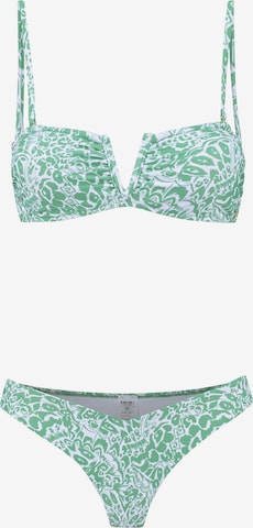 Shiwi Bandeau Bikini i grøn: forside
