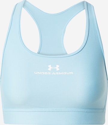 UNDER ARMOUR Bustier Športni nederček | modra barva: sprednja stran