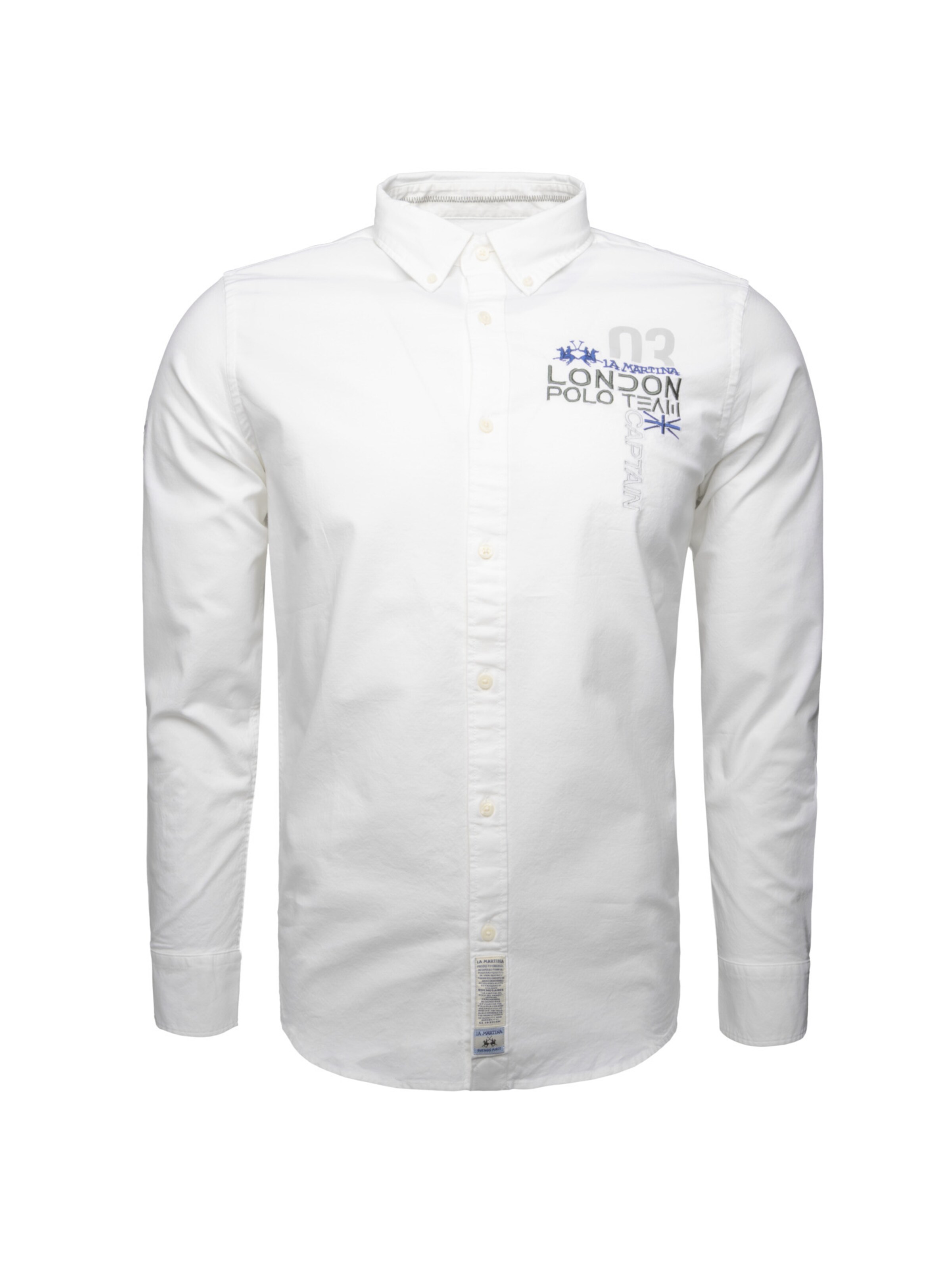 Regular fit Camicia 'MAC301' di La Martina in bianco: frontale