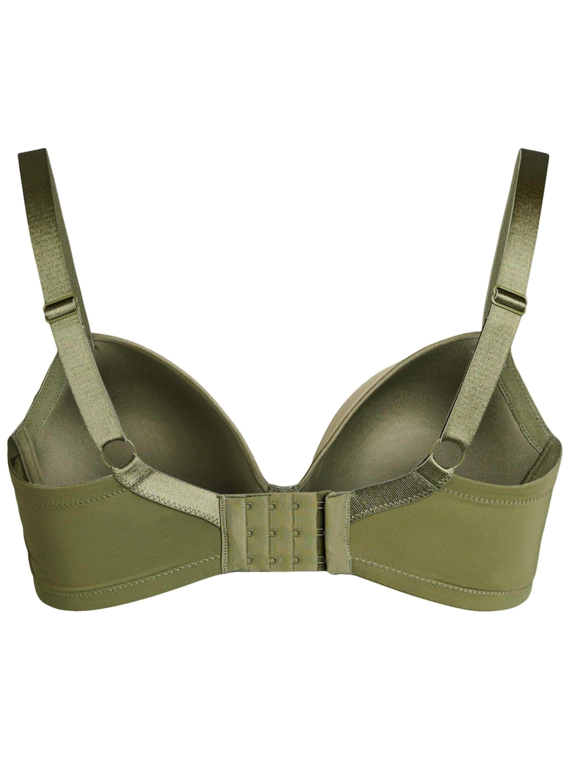 Devoted by Zizzi T-Shirt BH 'Leline' in Grün