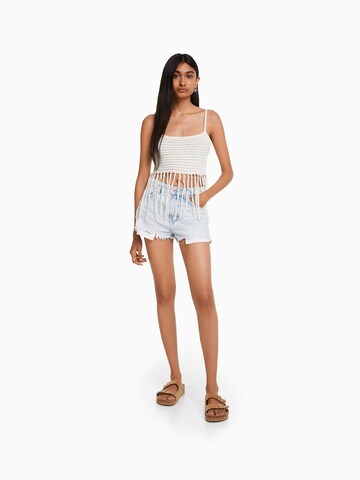 Bershka Top in Weiß