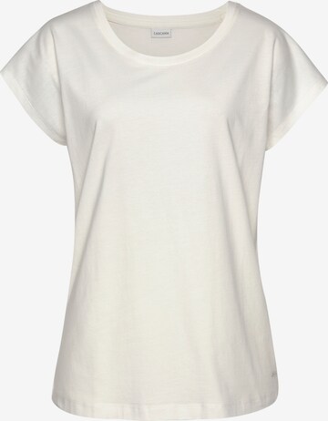 LASCANA Shirt in Beige: front