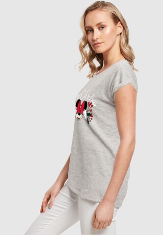 T-shirt 'Minnie Mouse - Christmas Holly' ABSOLUTE CULT en gris