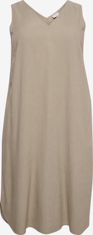 KAFFE CURVE Jurk 'Mille' in Beige: voorkant