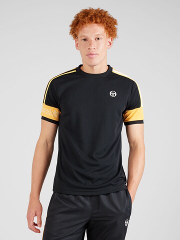 Maglia trikot di Sergio Tacchini in nero: frontale