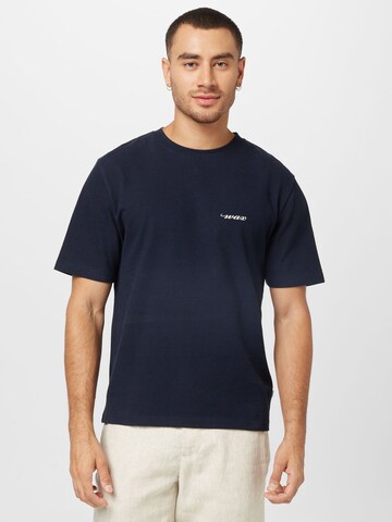 Wax London - Camiseta 'DEAN' en azul: frente