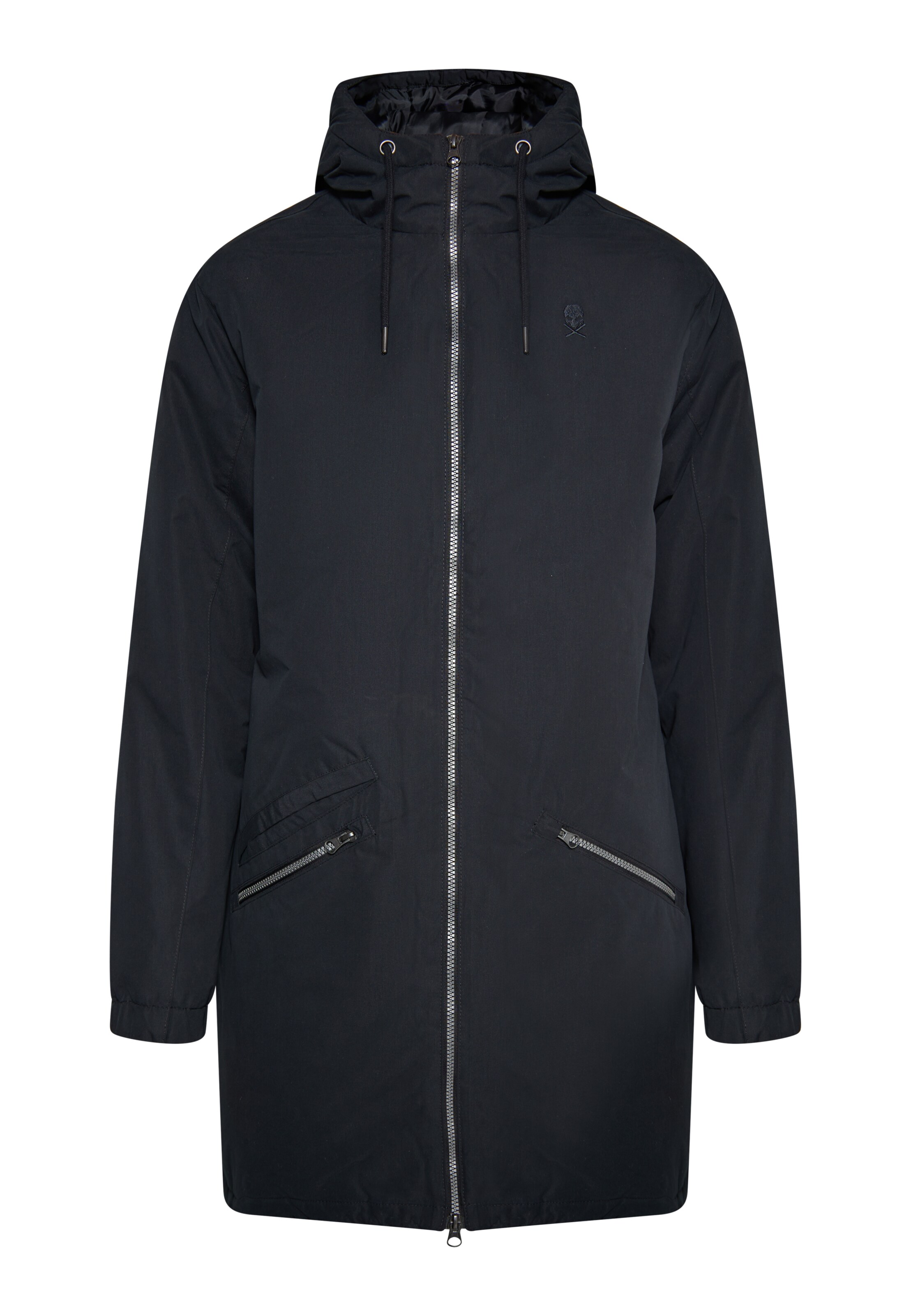 TUFFSKULL - Chaqueta de invierno 'Threezy' en negro: frente