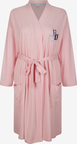 TruYou Long Bathrobe in Pink: front